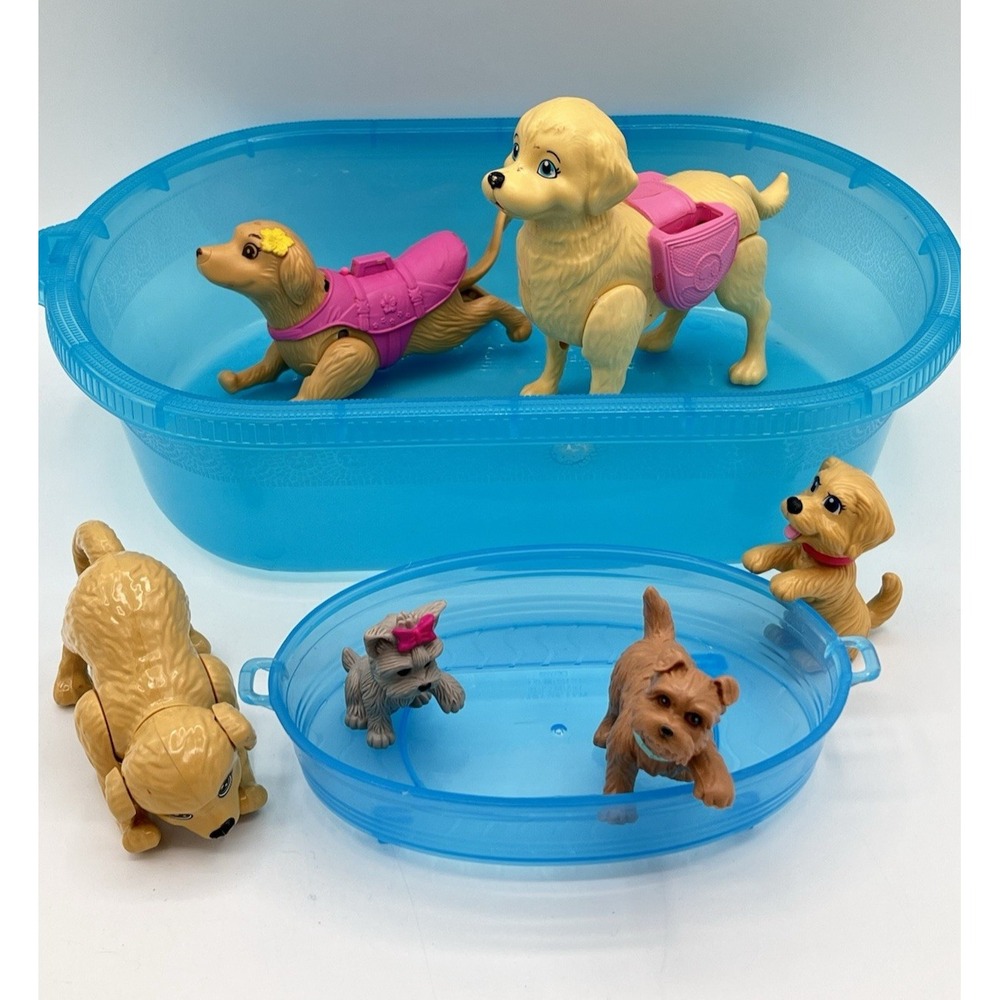 Barbie Swimmin Pup Pool Dogs Puppies Pets Accessories Replacement Parts Lot